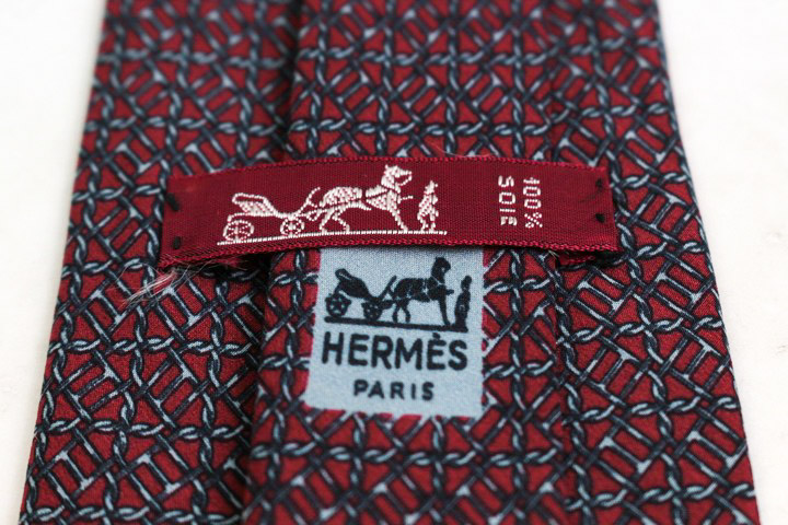 HERMES シルク ネクタイ チェック柄 エルメス ブランド ネクタイ チェック柄 格子柄 シルク フランス