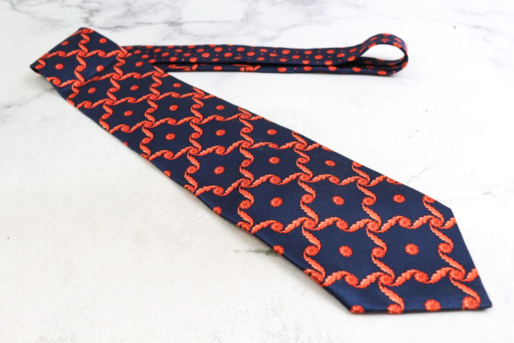 ジャンニ・ヴェルサーチ ブランド ネクタイ ドット チェック柄 花柄