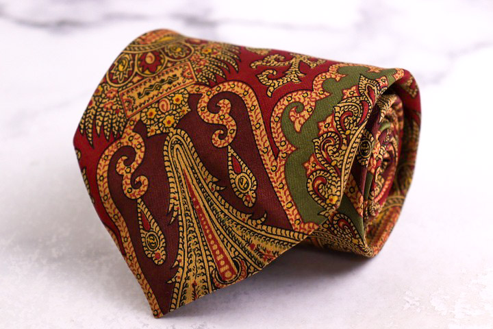 ドレイクス ブランド ネクタイ シルク 小紋柄 総柄 ハンドメイド 英製