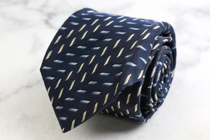 dunhill ネクタイ ブラック ネイビー ドット柄 光沢 ダンヒル ブランド