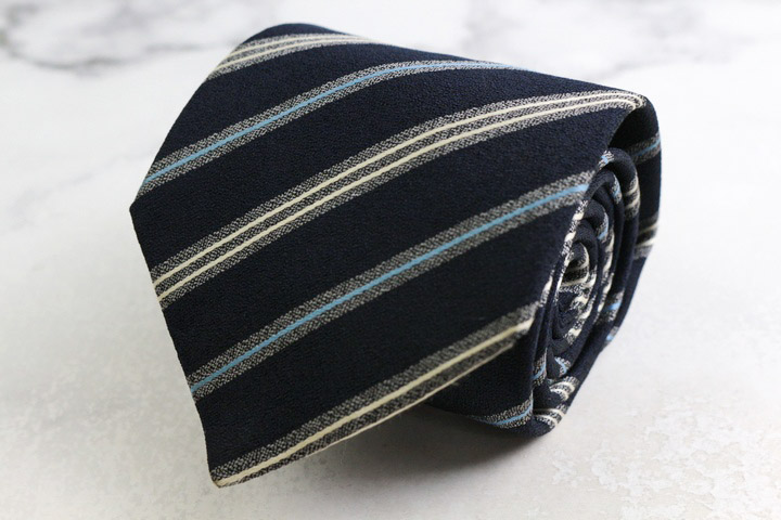 新品 シーワード&スターン ネクタイ ネイビ×ブラウン タグ付 seaward