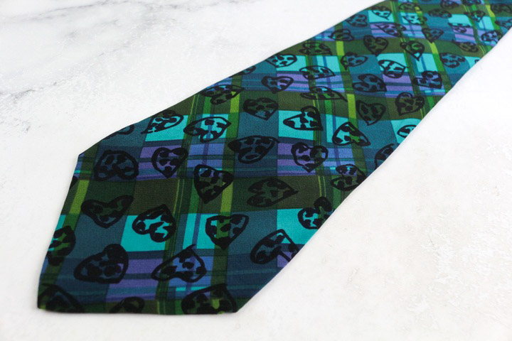 新品タグ付き✨】イヴサンローラン ネクタイ グリーン パターン 高級