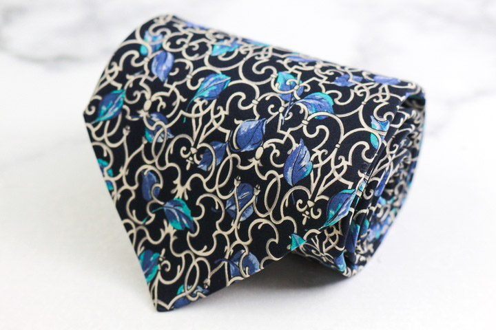 ディオール・オム ブランド ネクタイ ロゴ 総柄 シルク フランス製 PO