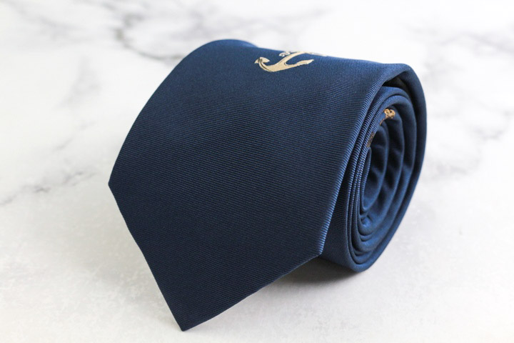 ドミニクフランス クラウン ブランド ネクタイ シルク バッグ 総柄 PO