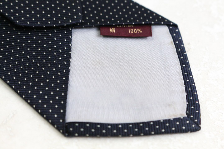 ポロラルフローレンネクタイ美品ブラックドット柄セッテピエゲイタリア製 ストライプド シルク レップ クラブ ネクタイ | ポロ ラルフ ローレン