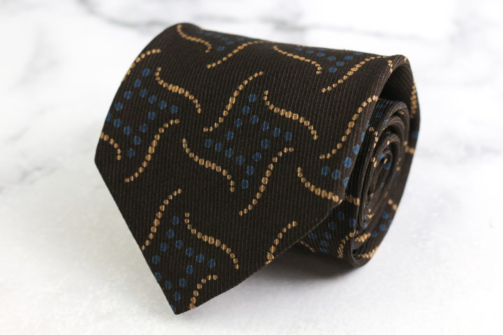 ジョルジオアルマーニ ブランド ネクタイ シルク ドット柄 総柄