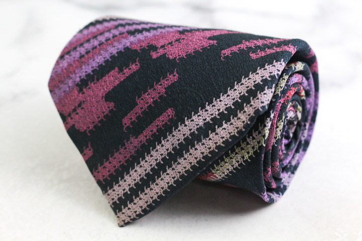 ジャンニ・ヴェルサーチ ブランド ネクタイ メデューサ柄 ストライプ柄