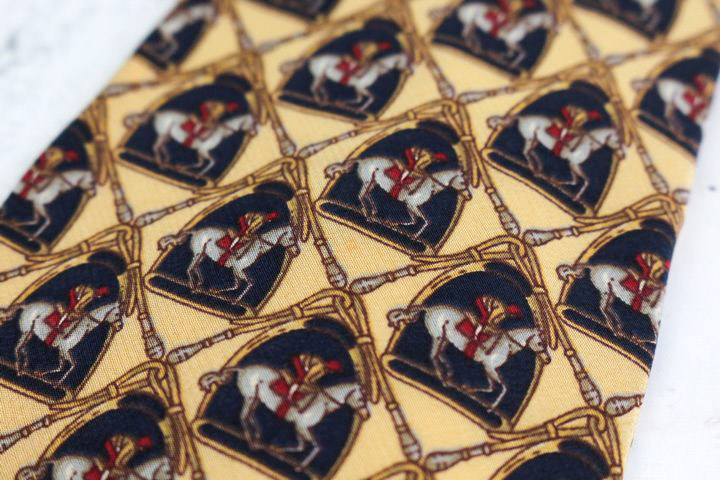 日本ダービー ブランド ネクタイ シルク 動物柄 競馬 コレクション PO