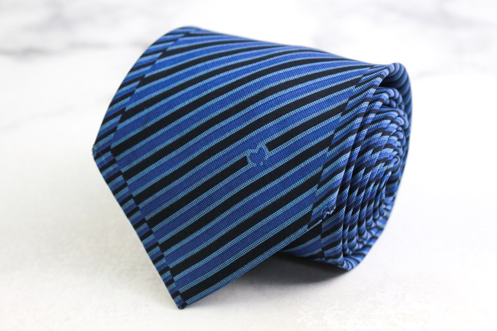 【美品】〇mila schon〇ネクタイ〇ストライプ〇総柄〇ブルー〇カラフル〇 ネクタイ ミラショーン アウトレット Mila schon ITALY