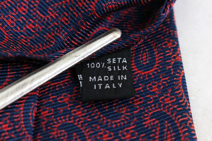 ルイジボレッリ ブランド ネクタイ ペイズリー シルク イタリア製 PO