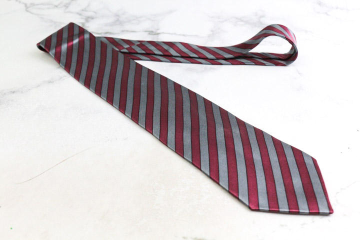 イヴ・サンローラン ブランド ネクタイ YSL ストライプ柄 シルク PO