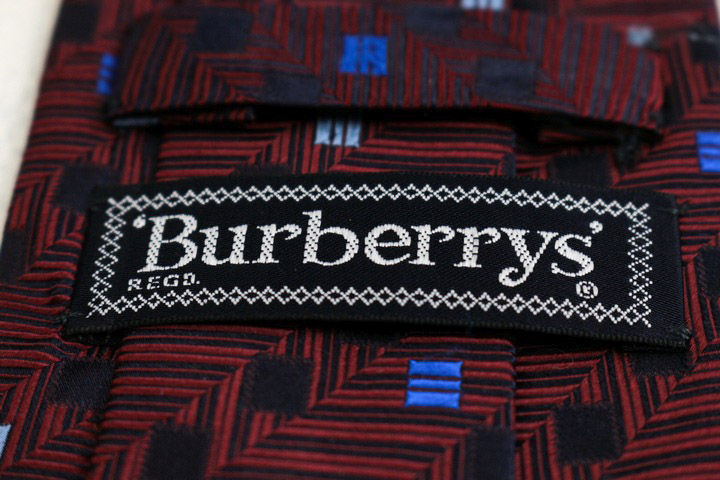 バーバリーズ ブランドネクタイ ホースマーク ストライプ柄 小