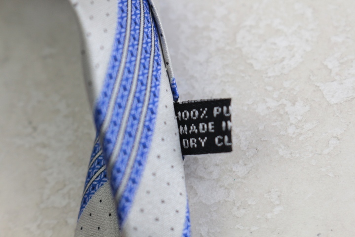 ステファノリッチ ブランドネクタイ プリーツ加工 ストライプ柄 ドット