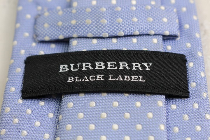 【新品タグ付き】バーバリーブラックレーベル　シルク　ドット　ネクタイ　ネイビー 楽天市場】【中古】 BURBERRY バーバリー ネクタイ ドット 水玉