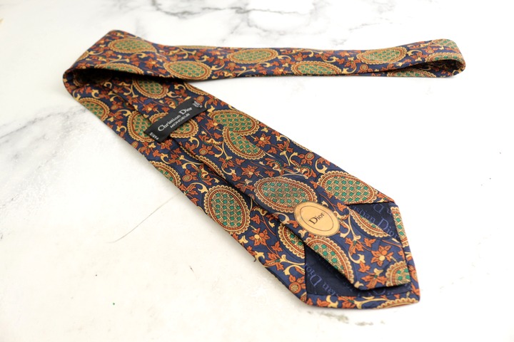 クリスチャンディオール　シルク100％　長袖シャツ　総柄　幾何学模様 DIOR ディオール OBLIQUE SHIRTS オブリーク総柄長袖シルクシャツ