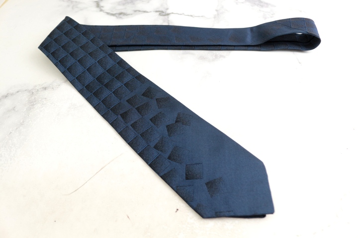 ドミニクフランス クラウン ブランド ネクタイ チェック柄 シルク