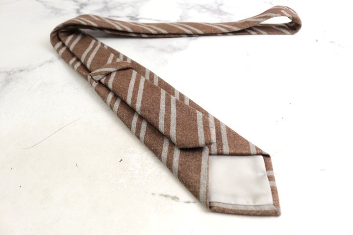 フランコバッシ ブランドネクタイ ストライプ柄 ウール PO メンズ