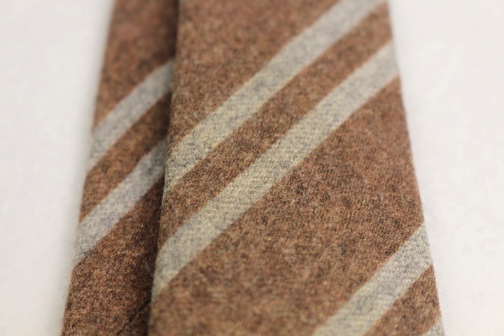 フランコバッシ ブランドネクタイ ストライプ柄 ウール PO メンズ