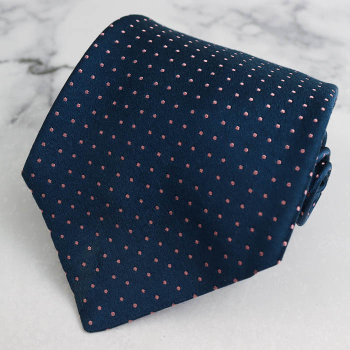 【未使用】Charvet シャルべ ネクタイ シャルベ ブランド ネクタイ ドット シルク フランス製 PO メンズ
