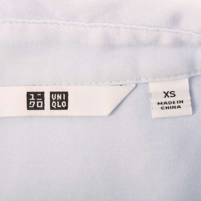 ユニクロ 半袖シャツ とろみ素材 トップス レディース XSサイズ ブルー