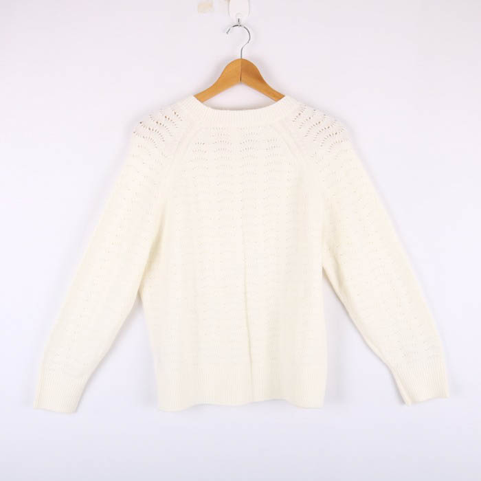 ユニクロ 透かし編みニット 長袖セーター 大きいサイズ レディース 