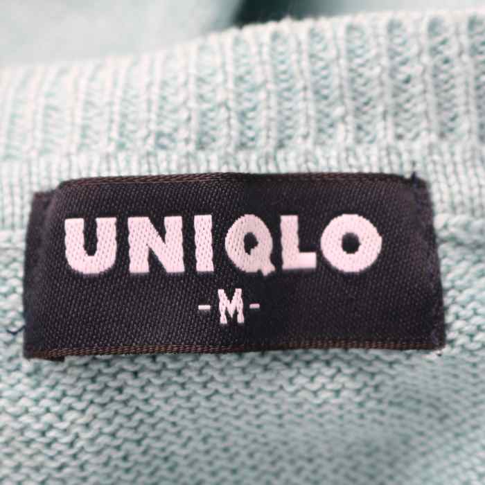 ユニクロ 長袖セーター クルーネック コットンニット メンズ Mサイズ
