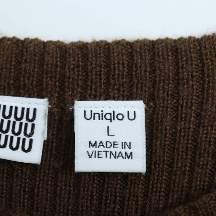 ユニクロ ニット セーター シンプル タイト UNIQLO U ウール