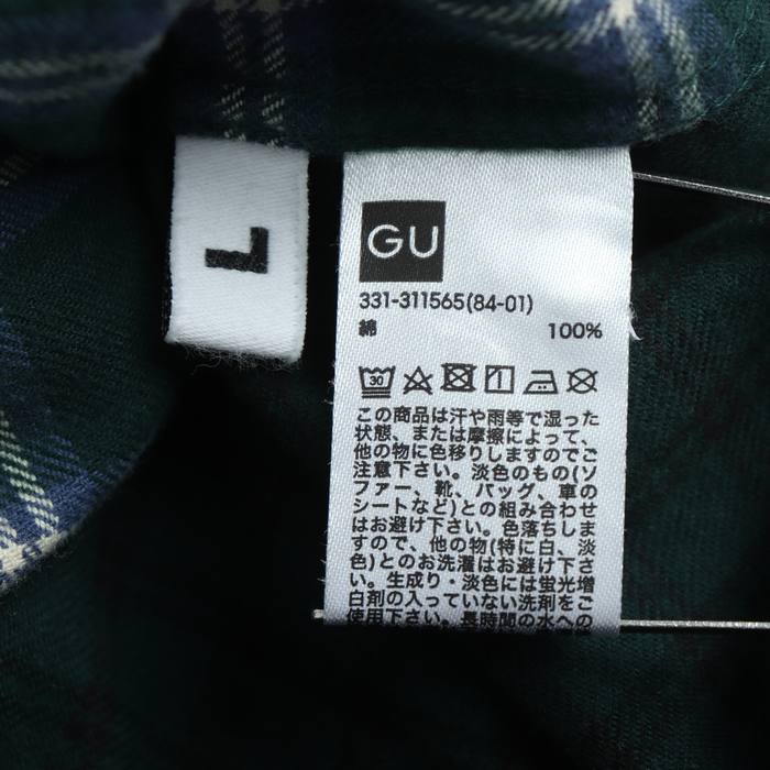 GU ソフトコットンモックネックT 長袖 縦横無尽 L ブラック 黒 GU ソフトコットンモックネックT 長袖 縦横無尽 L ブラック 黒