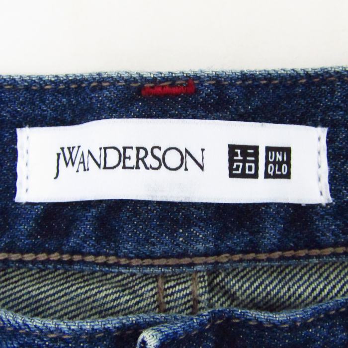 ユニクロ スリムストレートジーンズ JW ANDERSON デニム ボトムス レディース 66cmサイズ ネイビー UNIQLO 【中古】｜UNIQLO｜店舗買取｜パンツ＞その他パンツ｜USEDのアパレル通販サイト  - SMASELL（スマセル）