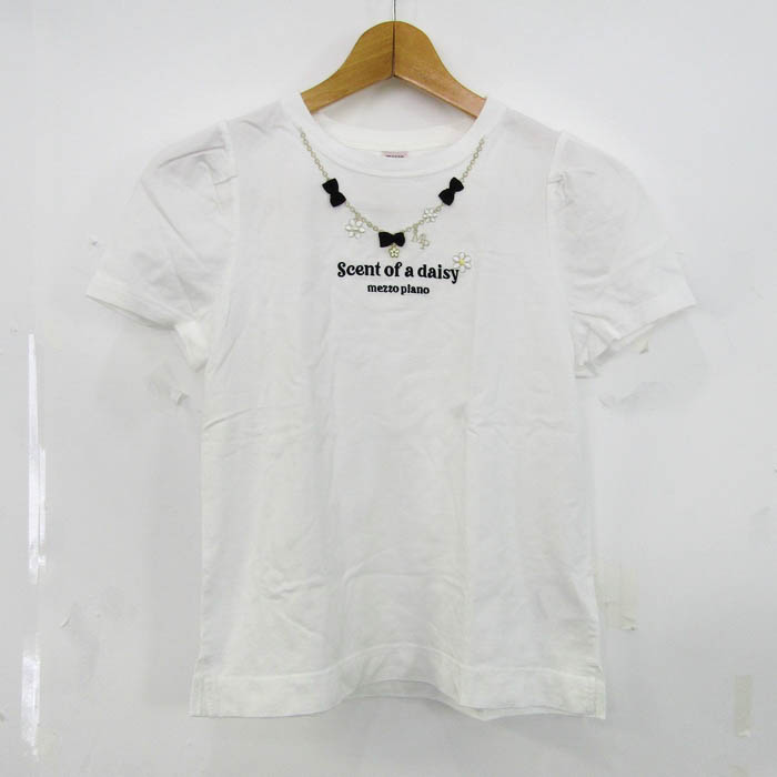メゾピアノ mezzo piano 半袖Tシャツ Lサイズ ブラック - メルカリ