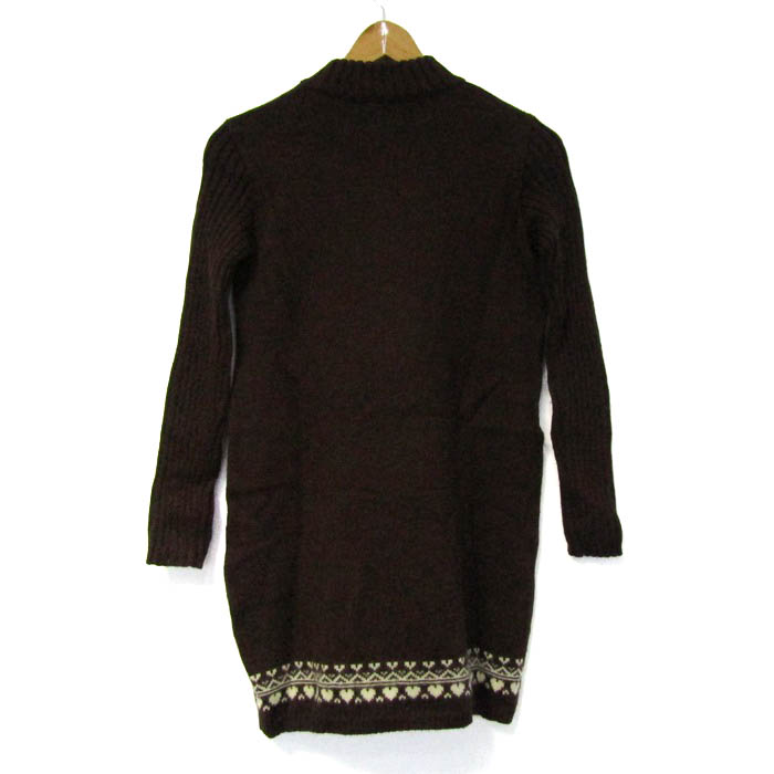 エンジェルブルー ニットワンピース トップス 長袖 ハイネック