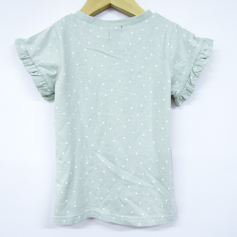 プティマイン 半袖Tシャツ 涼感オーガニックコットンポイント刺繍T 未 