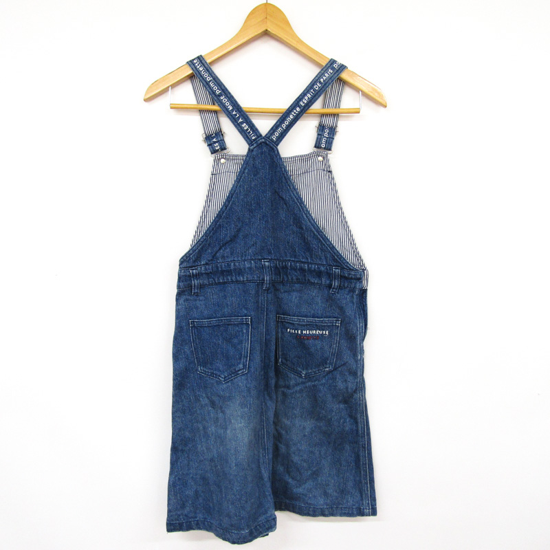 ポンポネット サロペット ジャンパースカート デニム キッズ 女の子用 