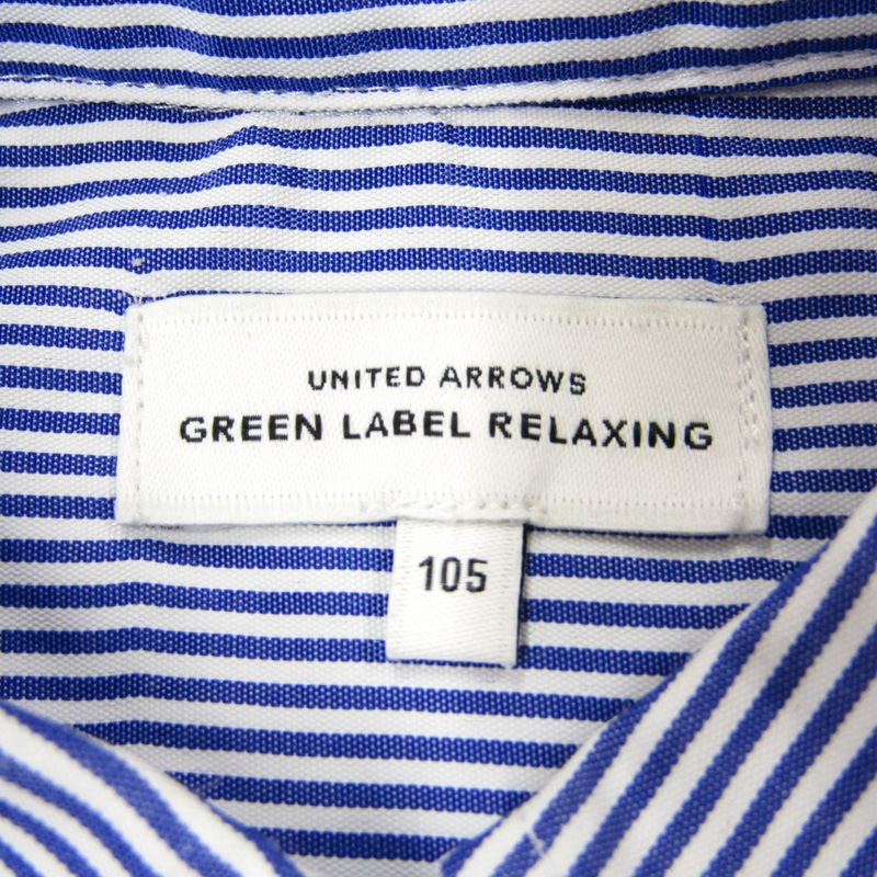 ユナイテッドアローズ 長袖シャツ ストライプ柄 フォーマル 卒入学式  