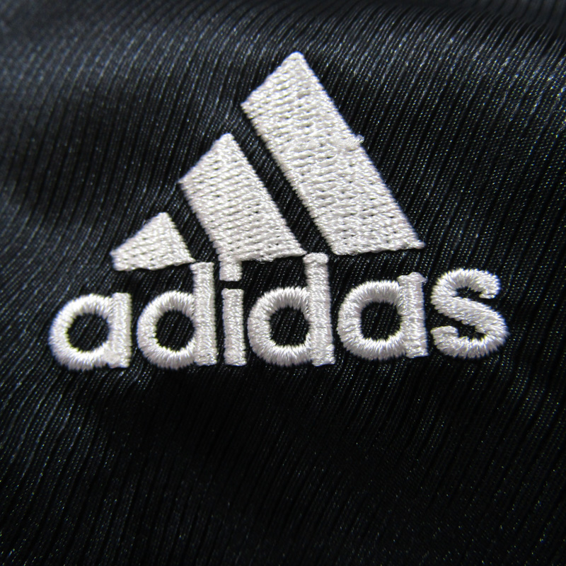 アディダス ナイロンジャケット ジャンパー アウター キッズ 男の子用 140サイズ ブラック adidas 【中古】