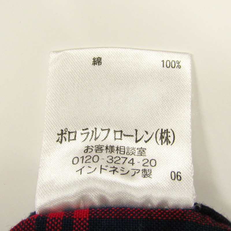 ラルフローレン 長袖シャツ チェック柄 ボタンダウン キッズ