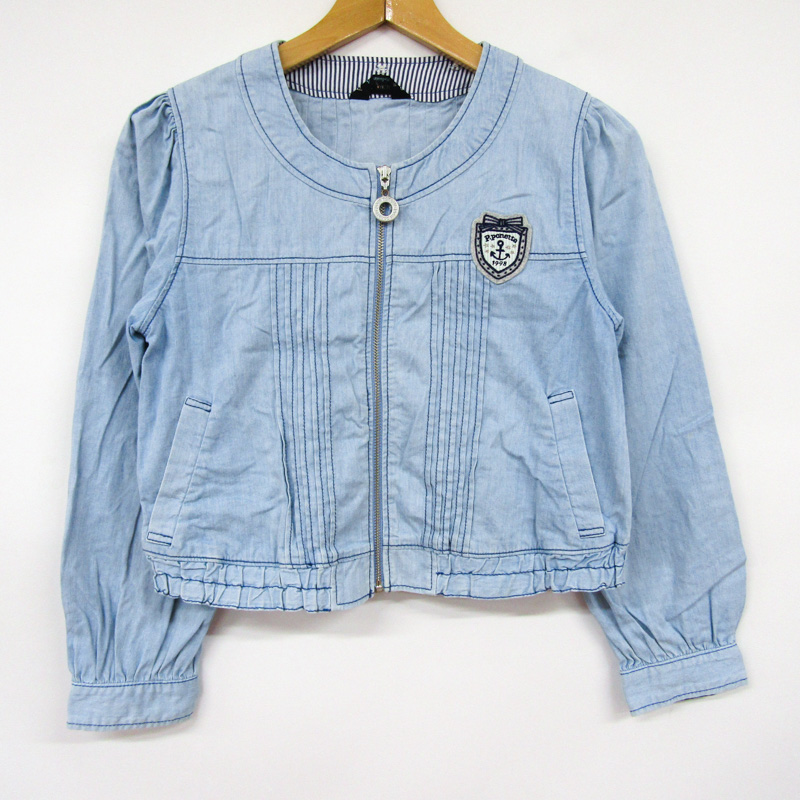 ポンポネット ジップアップブルゾン アウター キッズ 女の子用 M(150  