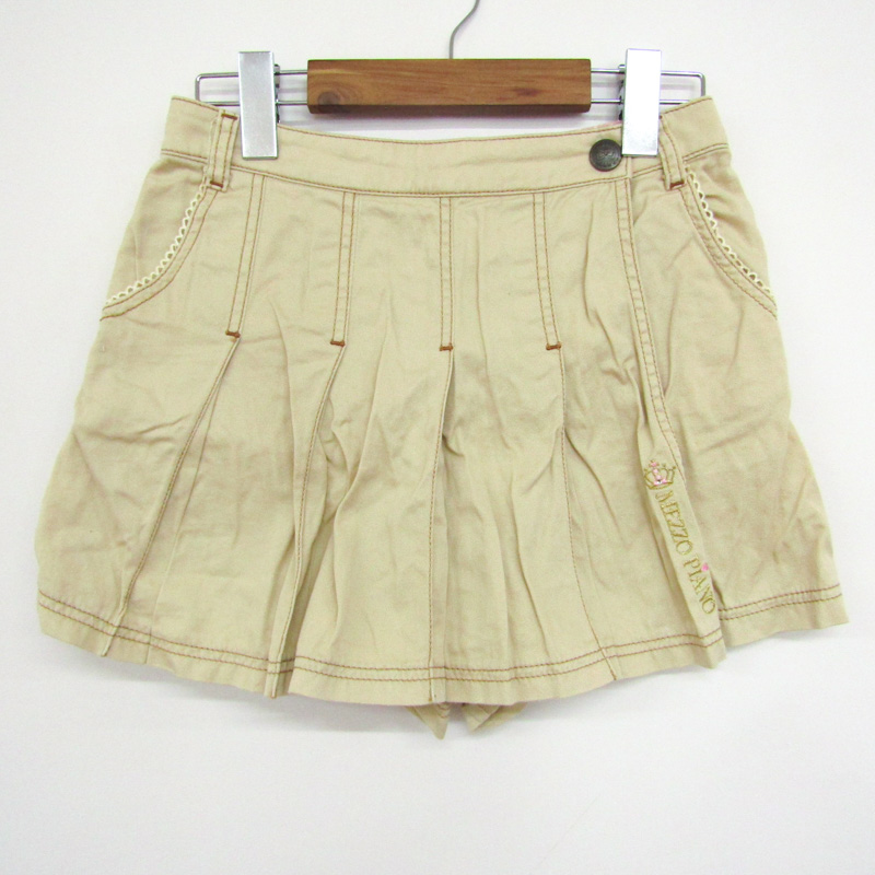 メゾピアノ ショートパンツ キュロット プリーツ キッズ 女の子用 M  