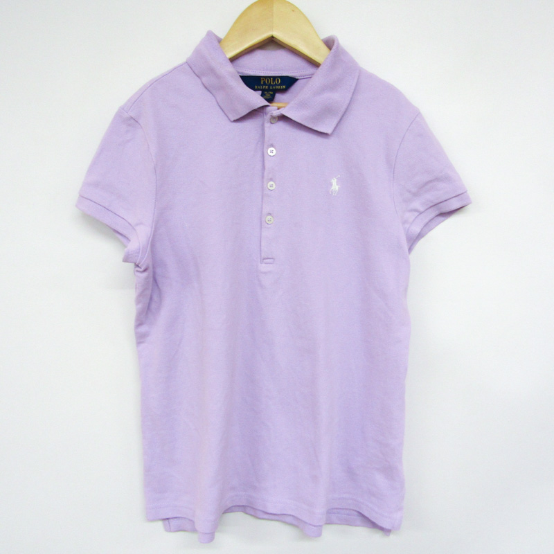 ポロ・ラルフローレン 半袖ポロシャツ ポニーロゴ キッズ 女の子用 XL/TG(16)サイズ パープル POLO RALPH LAUREN 【中古】