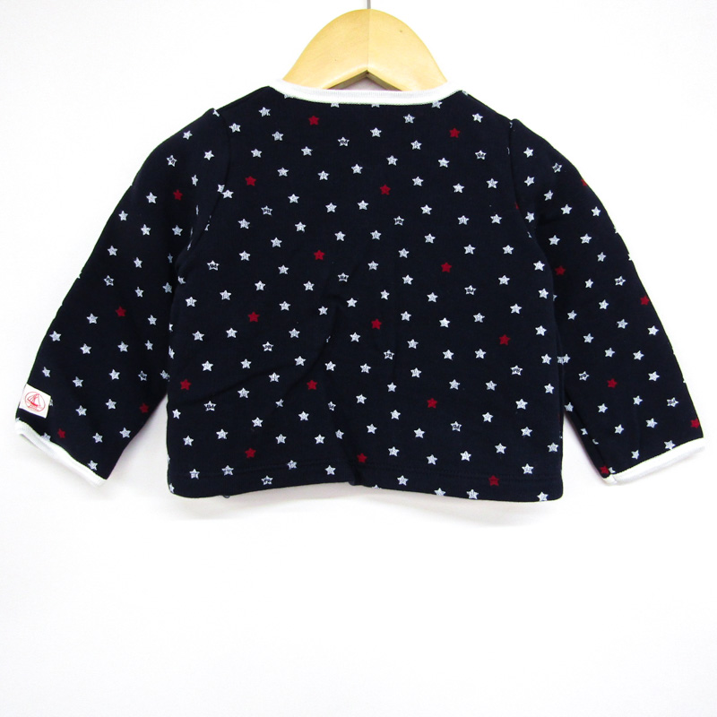 プチバトー カーディガン トップス 星柄 未使用品 ベビー 男の子用 12m/74サイズ ブラック PETIT BATEAU 【中古】｜PETIT  BATEAU｜店舗買取｜ママ＆ベビー＞その他ベビーウェア｜USEDのアパレル通販サイト - SMASELL（スマセル）