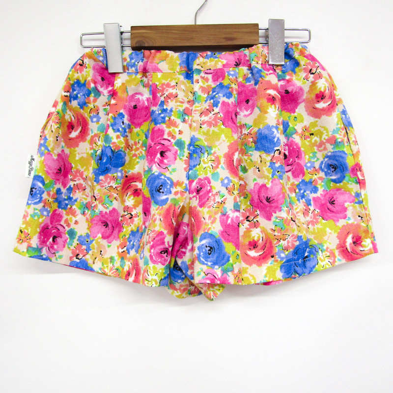 メゾピアノ ショートパンツ ボトムス 花柄 キュロット キッズ 女の子用  