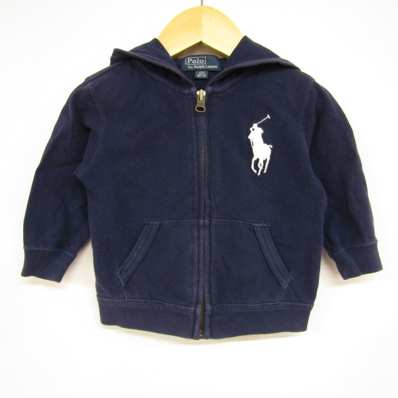 ポロバイラルフローレン パーカースウェット ビッグポニーロゴ ベビー 男の子用 12M 80/48サイズ ネイビー Polo by Ralph  Lauren 【中古】｜Polo by Ralph Lauren｜店舗買取｜ママ＆ベビー＞その他ベビーウェア｜USEDのアパレル通販サイト -  SMASELL（スマセル）