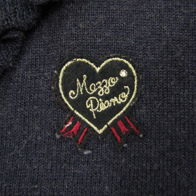 メゾピアノ カーディガン トップス 長袖ニット Vネック キッズ 女の子  