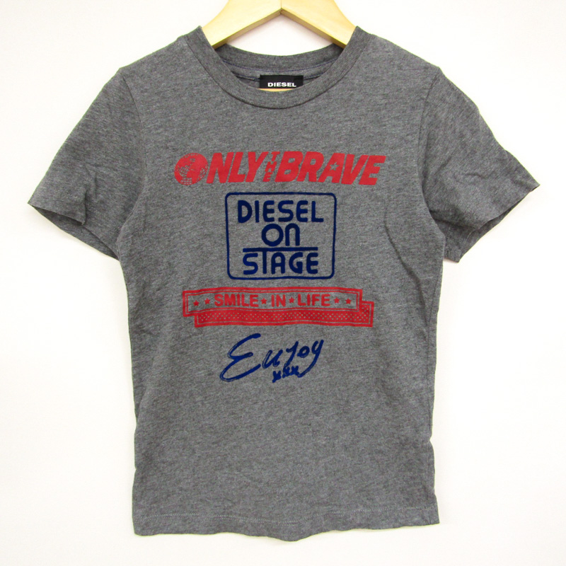 ディーゼル 半袖Tシャツ トップス グラフィックT コットン キッズ 