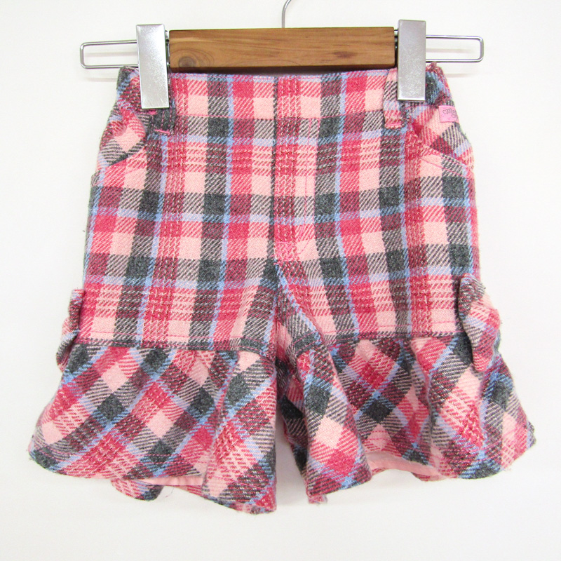 メゾピアノ ショートパンツ ボトムス キュロット チェック柄 キッズ  