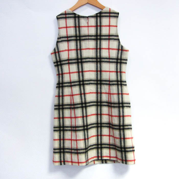 【美品⭐️】Burberryのチェック柄ノースリーブミニワンピース BURBERRY(バーバリー ) ノースリーブチェックドレス バーバリー