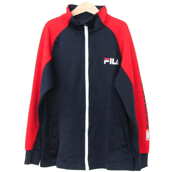 フィラ ジャージ ジャケット アウター ジップアップ スポーツウエア キッズ 男の子用 150サイズ 紺×赤 FILA 【中古】｜FILA｜店舗買取｜ママ＆ベビー＞その他ベビーウェア｜USEDのアパレル通販サイト  - SMASELL（スマセル）