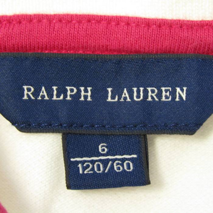 ラルフローレン 長袖ポロシャツ トップス 裾フリル キッズ 女の子用 6 / 120/60サイズ ホワイト RALPH LAUREN 【中古】｜RALPH  LAUREN｜店舗買取｜ママ＆ベビー＞その他ベビーウェア｜USEDのアパレル通販サイト - SMASELL（スマセル）