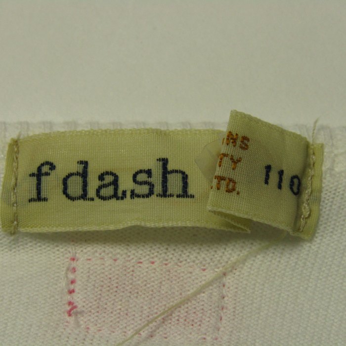 エフダッシュ 半袖Tシャツ トップス フリル袖 ハート柄 ファミリア  