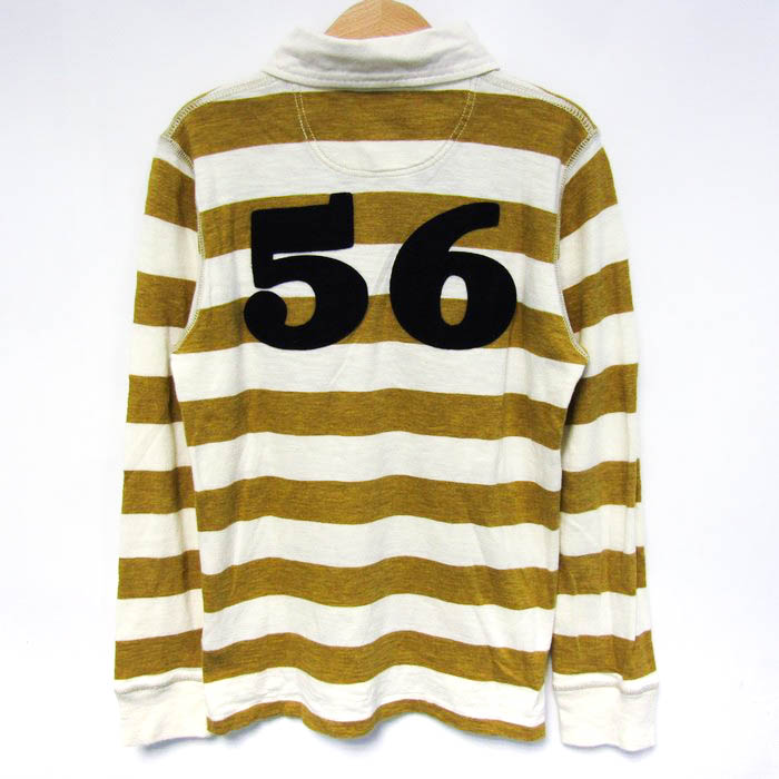 バーバリー 長袖ポロシャツ トップス ボーダー柄 ラガーシャツ キッズ  